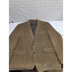 Lauren Ralph Lauren Mens Corduroy Blazer Jacket Tan Size 48L Brown